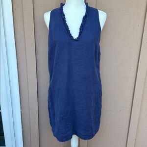 Tommy Bahama Frayed Edge Dress in Navy Blue